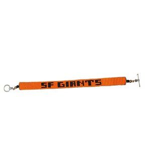 Bracelet San Francisco Giants Needle Weaving Toggle Clasp Handmade